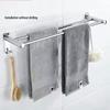 304 Stainless Steel Bathroom Towel Rack and Storage Shelf