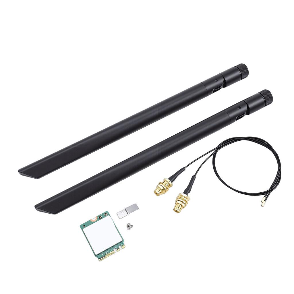 AX1675X WiFi 6E M.2 Wireless Card 2.4G 5G 6G Triple Band 5.3 PC Adapter with Dual 8db Support for