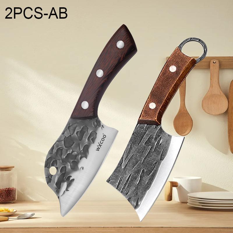 Light TOP Boning Knife Butcher Knife Forged Cleaver Fish Slicing Meat Vegetable Kitchen Knife Stainless Steel Wooden Handle