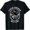 Funny Stupid Canadian Wolf Bird Loon Hockey Wildlife Design T-Shirt