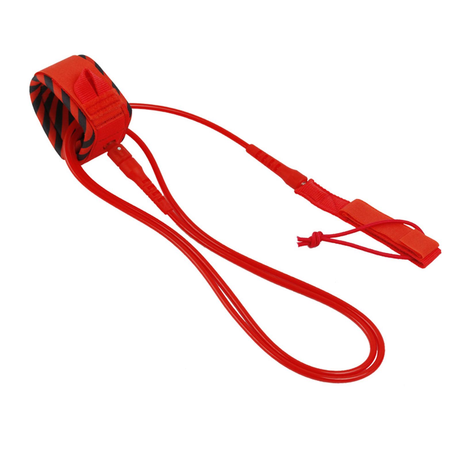 Wakesurf Rope 6ft  Surf Rope Surfing Paddle Floating TPU Elastic Wakeboard Rope Watersport Ropes For  Surfing Red 7mm/6ft #1