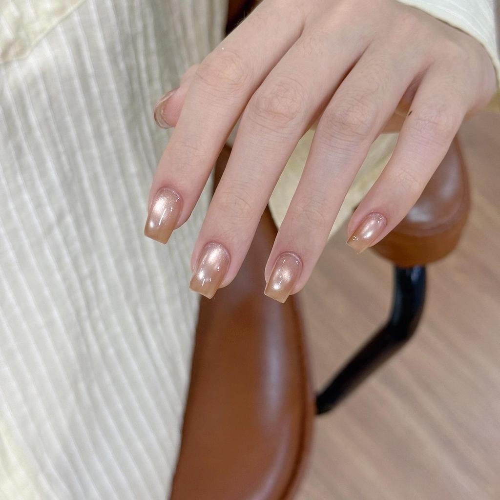 President Hua Little Black Bottle Leveling Gel: Satin Porcelain White Cat Eye & Crystal Whitening Gel Polish, 60 Colors