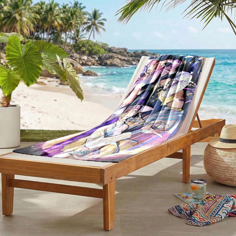 Kpop Hunter Fashion Beach Towel: Ideal for Summer Adventures Soft, Absorbent and Quick Drying Suitable for Swimming and Bathing