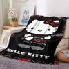 1pc Plaid Pattern Hello Kitty Soft Flannel All-Season Throw for Home, Office, Outdoor UseDurable Comfort  100560