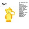 Anxiety Relief Toy Clear Bear Squeeze with Hanging Buckle Stress Sensory Soft Ball Slow Rising Sugar Decompression Animal Maltose Texture