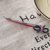 Retro Blues 3D Bow Acetate Hair Clip - High-End Women's Travel Claw Clip