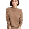 2024 Fall/Winter Women's 100% Wool Semi-High Neck Loose Knitted Sweater
