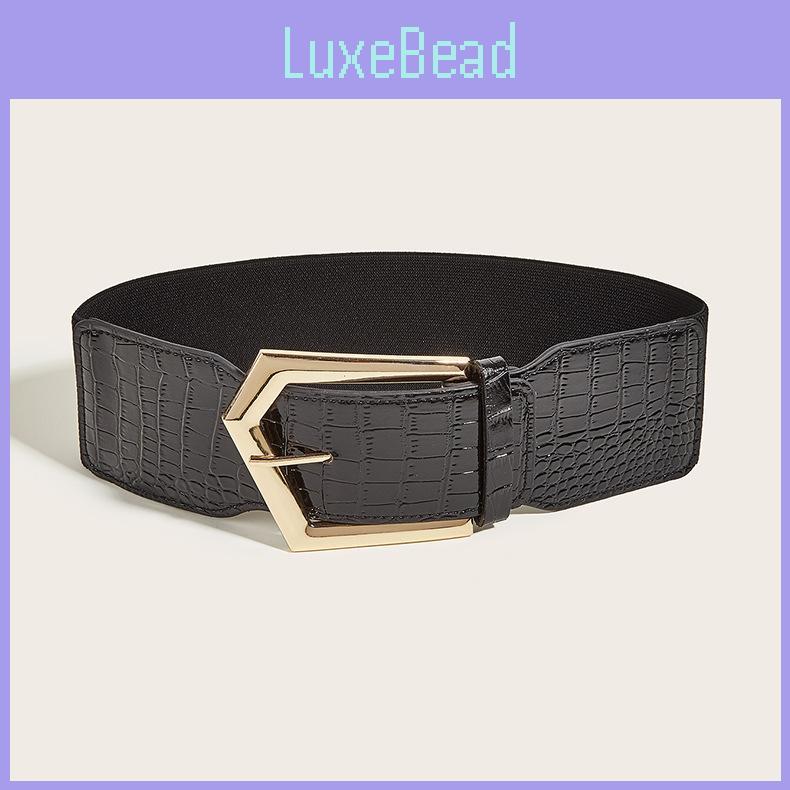 Trendy Vintage Style Waist Belt With Flexible Fit And Metal Buckle For Womens Apparel