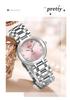 OFNS Women's Waterproof Rhinestone Luxury Quartz Watch with Roman Numerals