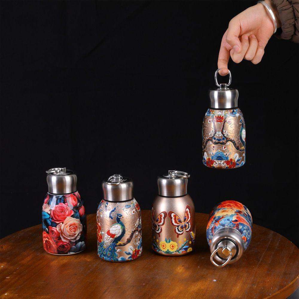 Stainless Steel Insulated Cup 300ml Slim Insulated Thermal Water Bottle  Outdoor Hiking