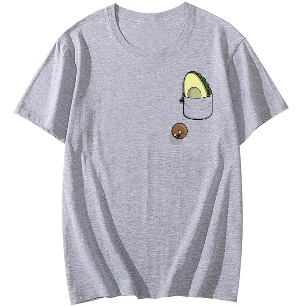 

2025 Summer New Avocado women T-Shirt Men s Kawaii T-Shirt Novelty Creative Cotton Fashion T-Shirt Autumn and winter innerwear 4XL