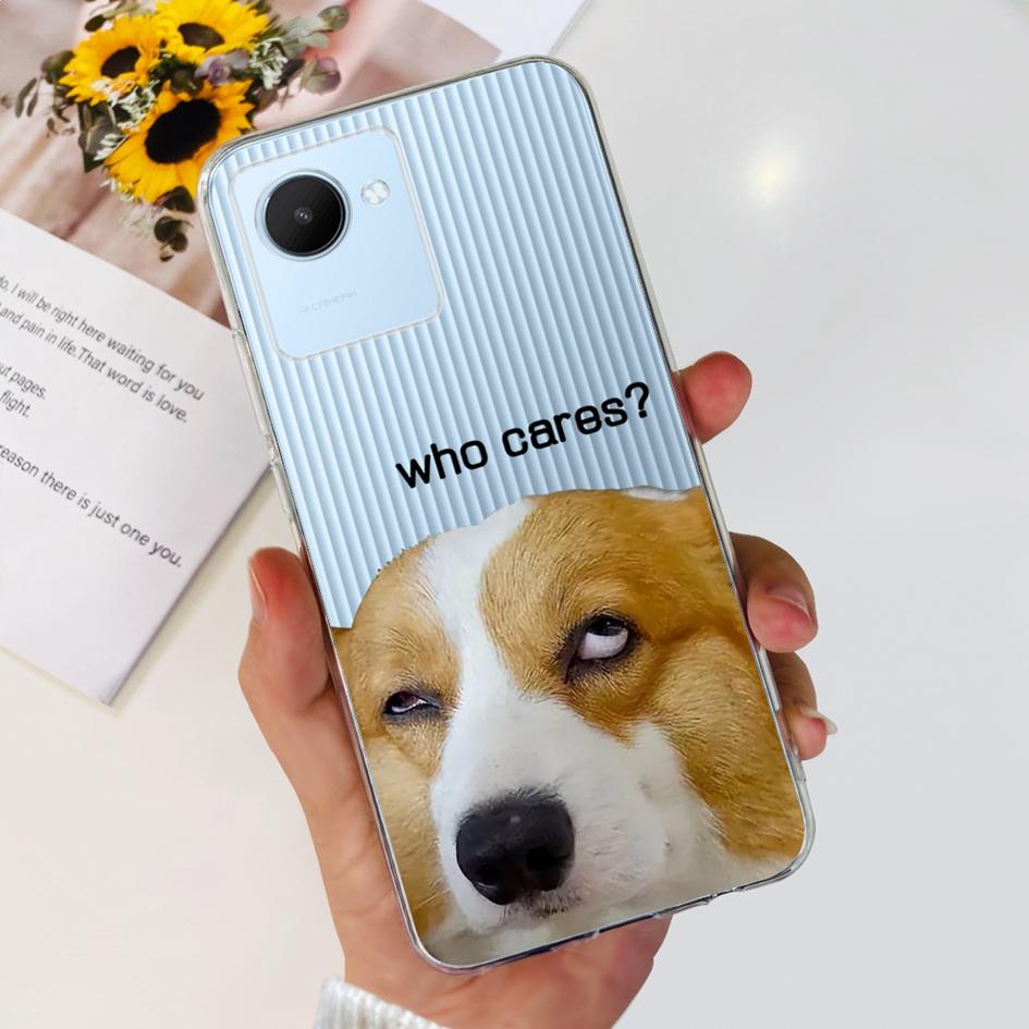 Für Realme C30 C30S Hülle RMX3690 RMX3581 Süßer Panda Weiche Klare Silikon Handyhülle auf RealmeC30 RealmeC30S Narzo 50i Prime Funda