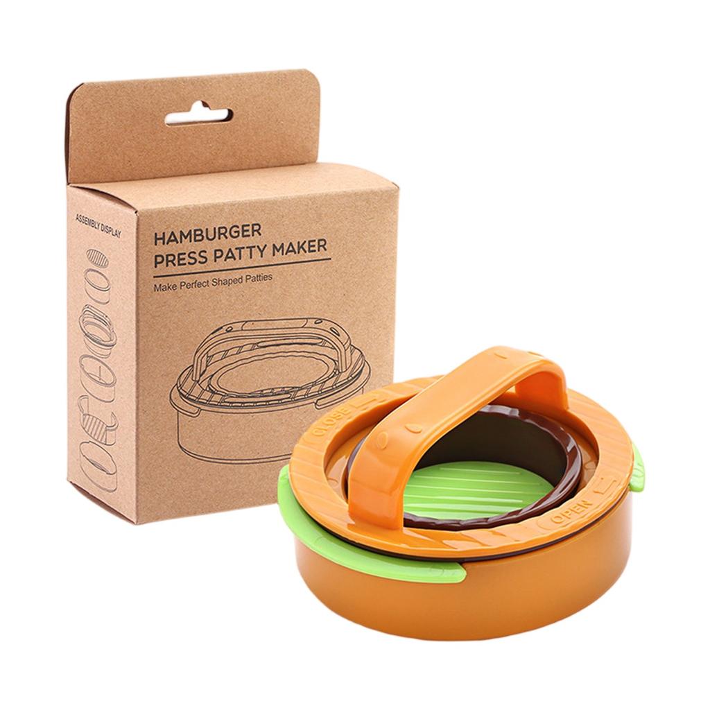 Round Hamburger Press Patty Maker Set Kitchen Meat Press Cooking Tool