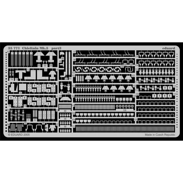 Maquette Chieftain MK.5 - Tamiya - Eduard 35771 - 1/35 - Accessoires inclus - Plastique