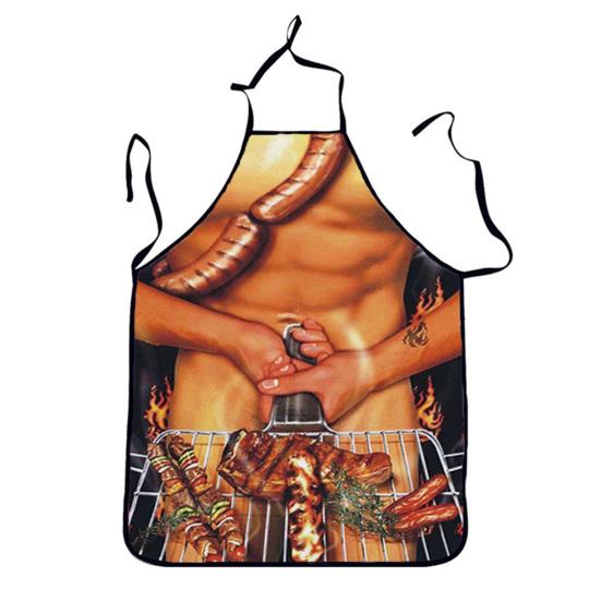 Cute Apron Sturdy Ornamental Convenient Kitchen Apron Sleeveless Unisex Baking Sexy Pattern Apron Apron Kitchen Accessories CDN