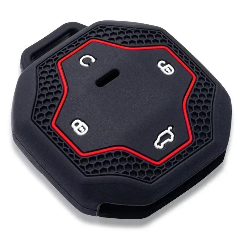 Silicone Car Key Case Cover Protective For Chery Jetour To Genesis Traveller T2 X90 X70 X95 Dashing X-1 Plus Dtc L9 Kechain