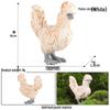 Kids' Farm Animal Toy Set: Rooster, Hen, Chick Figurines