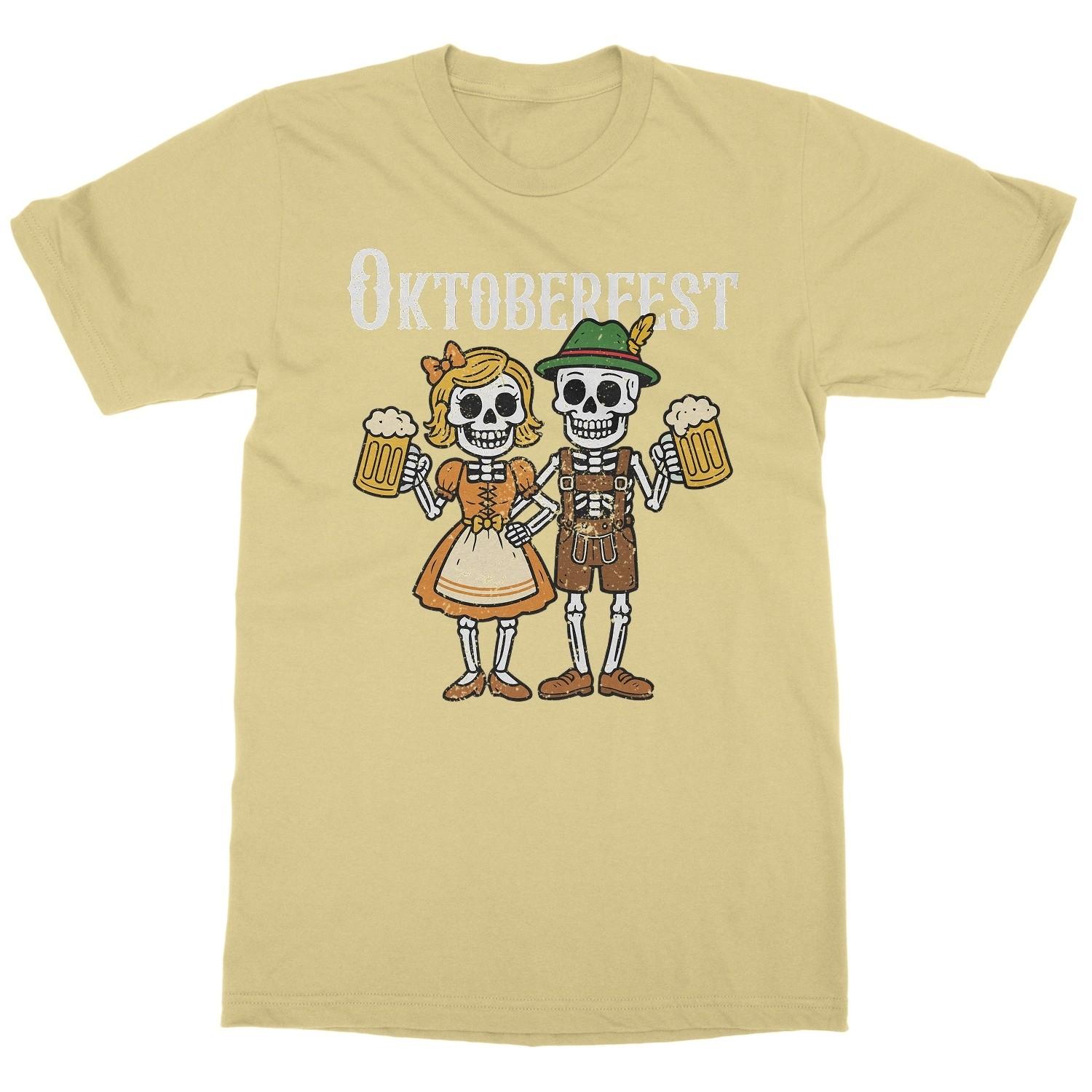 Oktoberfest Holiday Skeleton - Funny Spooky Beer Unisex T-Shirt S разноцветный