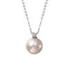 Natural Freshwater Pearl Necklace Women's Summer S911 Sterling Silver Simple Princess Diana Pendant Light Luxury Premium Clavicle Chain