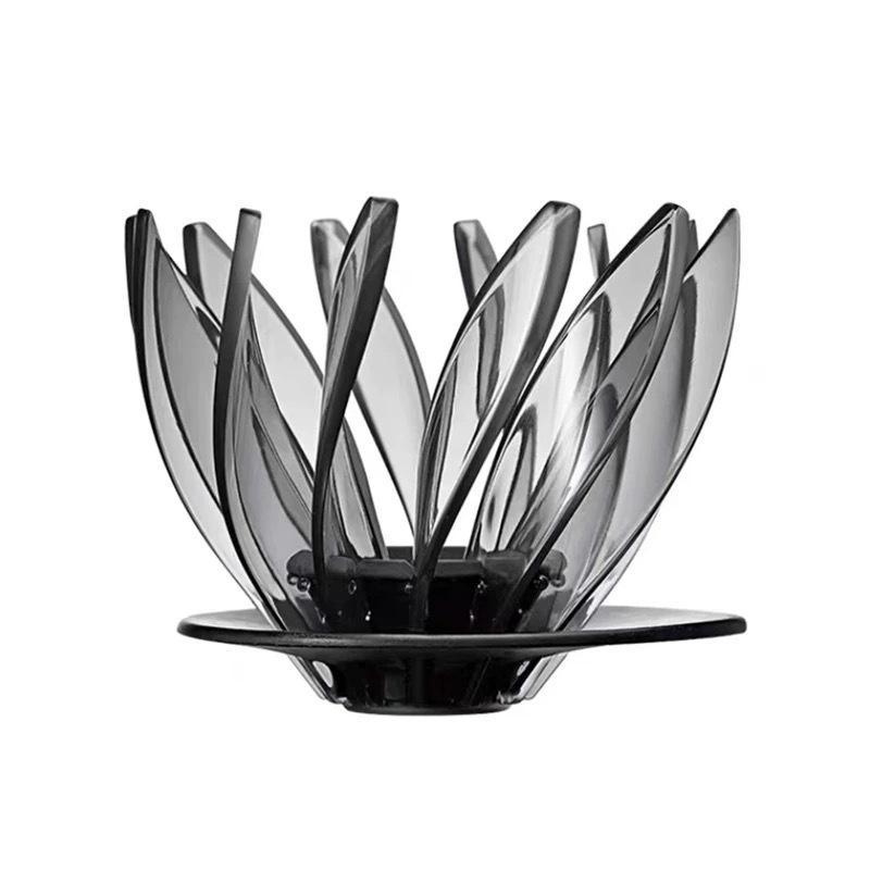 Kaffefilterkopp Passer for V60 Dryppkaffefilter Resin Vannliljeform 12 Lotusblader Avtakbar og Utskiftbar