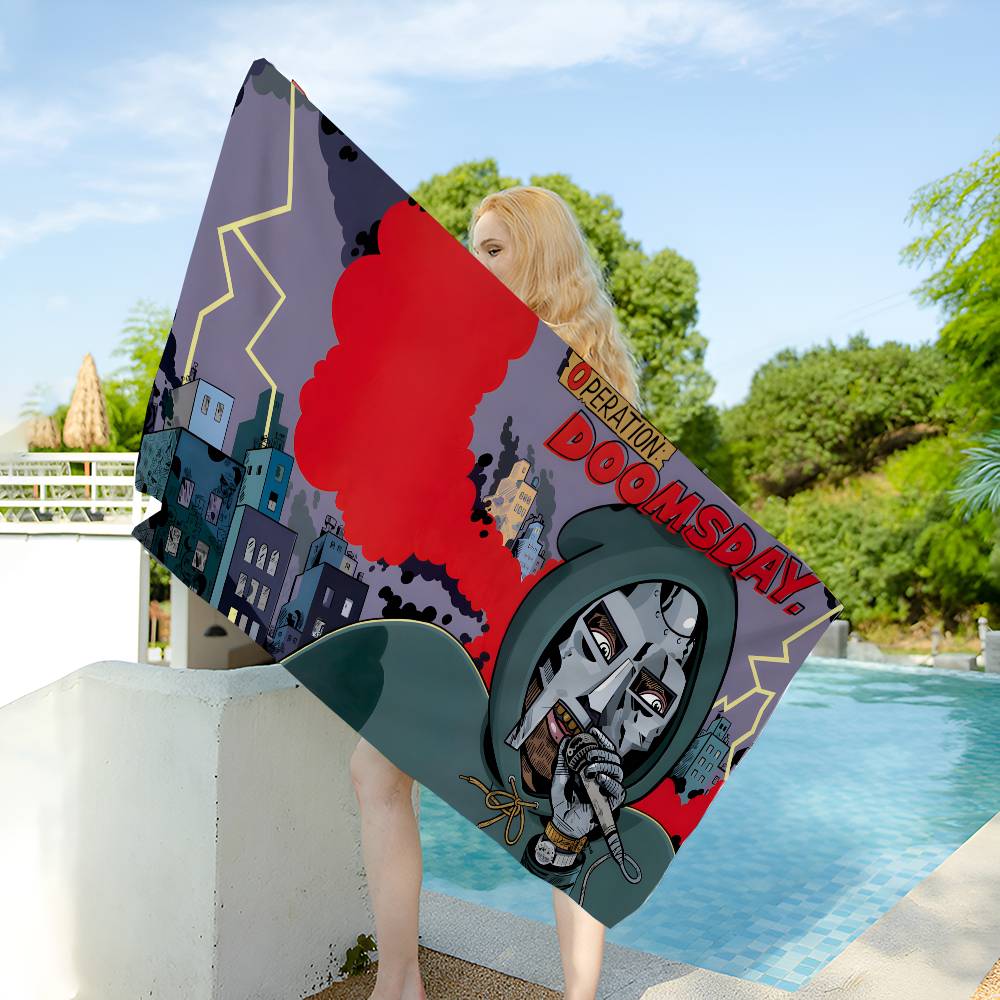 M-MF DOOM Big Microfiber Beach Towels Quick Dry Towel Sand Beach Towels Pool Towel for Travel Swim Pool Yoga