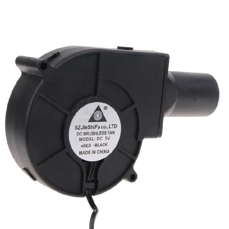 BBQ Blower Fan with 5V USB 12V 5.5x2.1mm Cable Variable Speed Controller for Outdoor Barbecues Fire Bellow