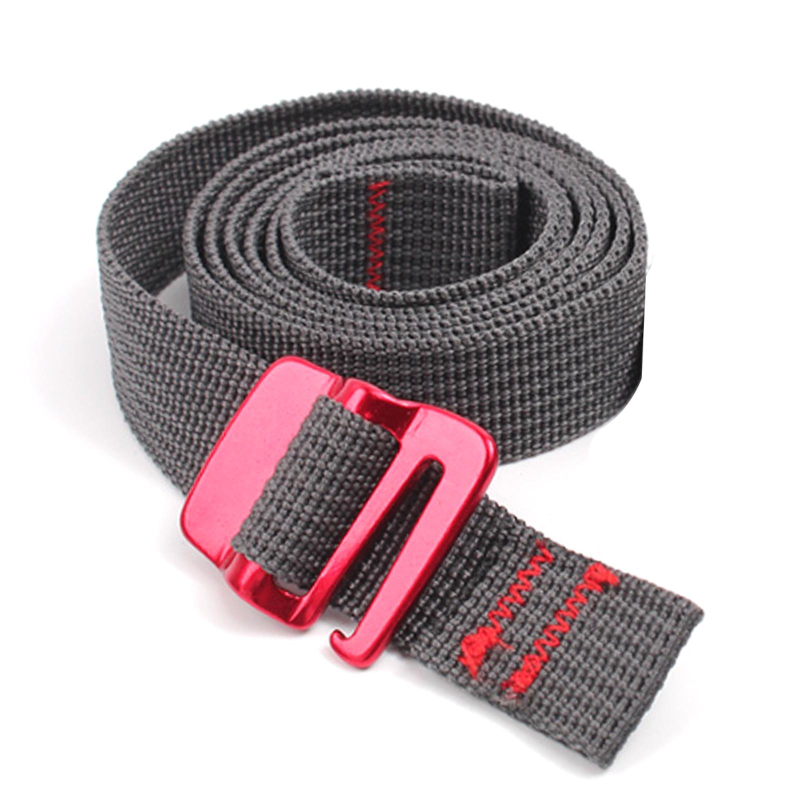 

Nylon Tape Rope with Quick Release Hook Tension Belt 150cm Cord Travel Backpack Outdoor Buckle Tie Down Belt Cargo Strap 1