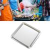 Serving Platter Square Stainless Steel Dish Tray Barbecue Plate Silver Color for Home L