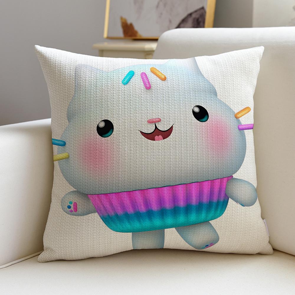 Lovely GGabbys DollhouseS Cushion Cover Breathable and skinfriendly linen pillowcase square removable and washable cushion