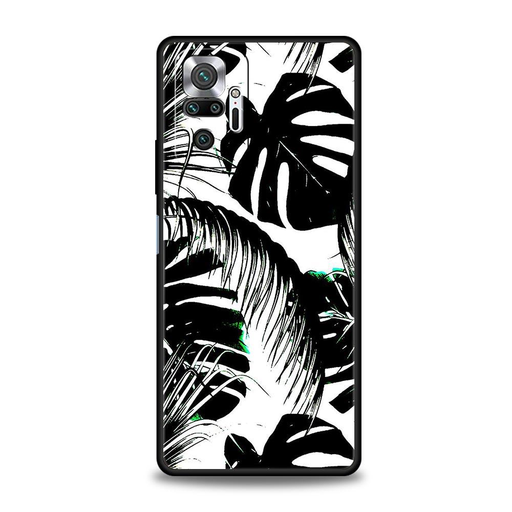Leaves Monstera Green Phone Case For Xiaomi Redmi Note 14 13 12 Pro Plus 5G 9S 9 10 11 4G 14C 13C 12C 10C 9C 9A Soft Cover