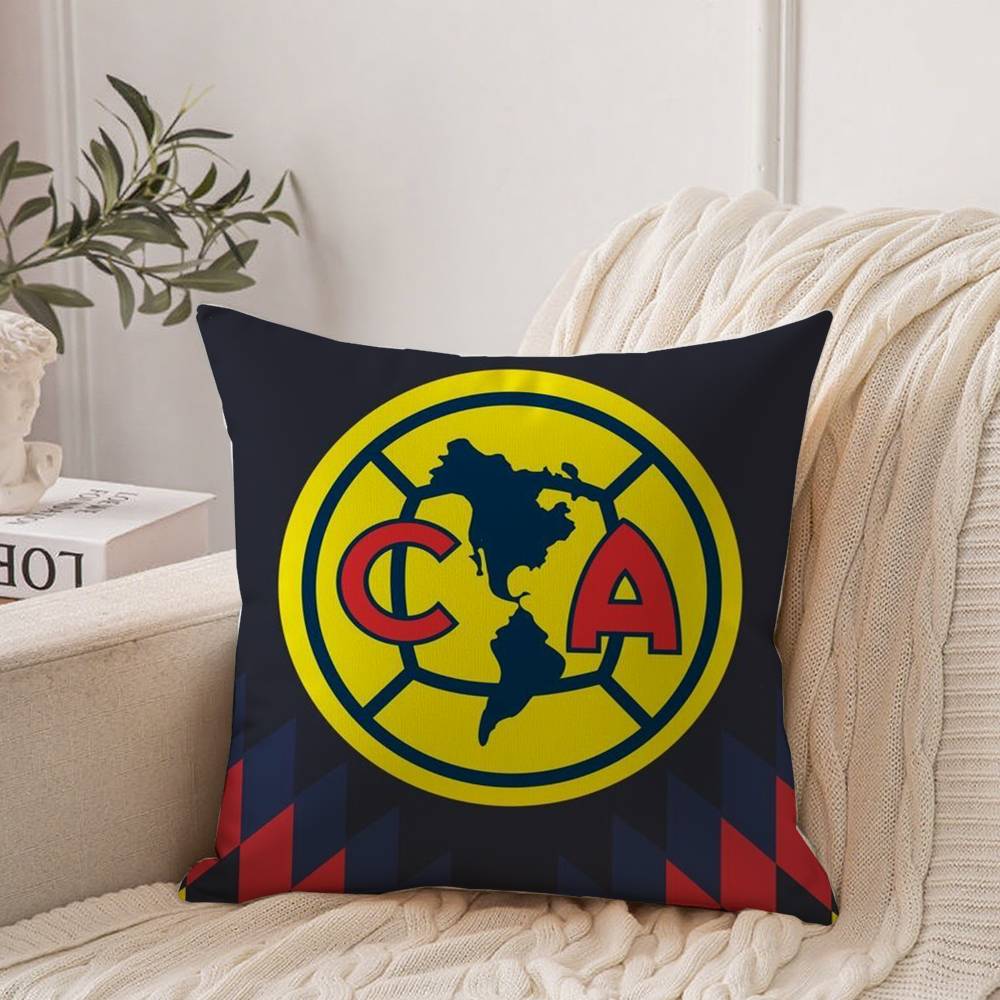 

F-Football Club America Pillow Case Home Decor Throw For Sofa Bed Car Room Decor Gift Idea 12x12Inch