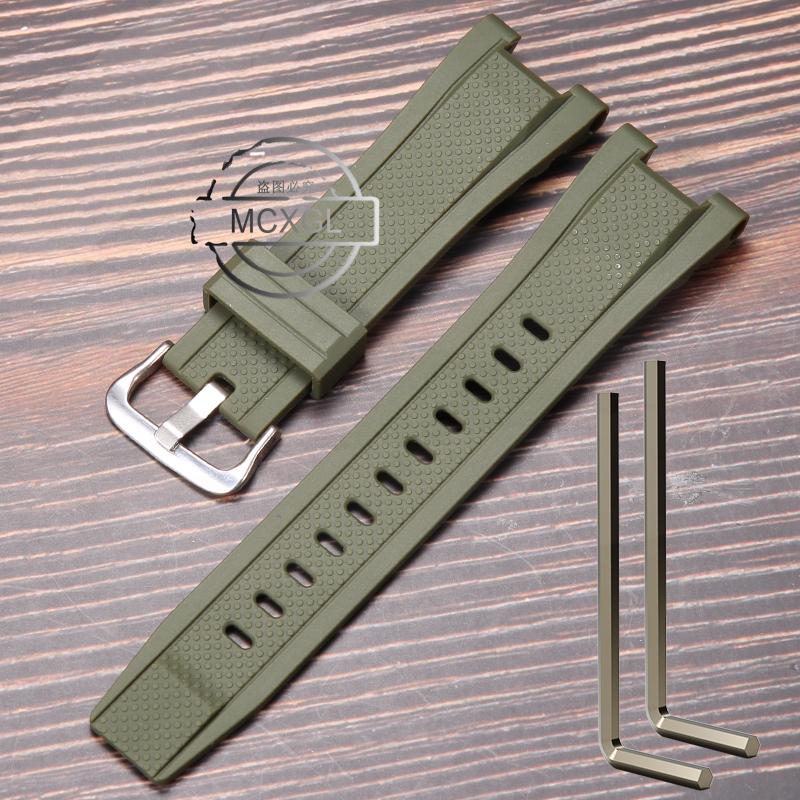 Pasek żywiczny Pasujący do Casio GST-B100 GST-210 GST-W300 Męski Sportowy Wodoodporny Silikonowy Pasek do Zegarka