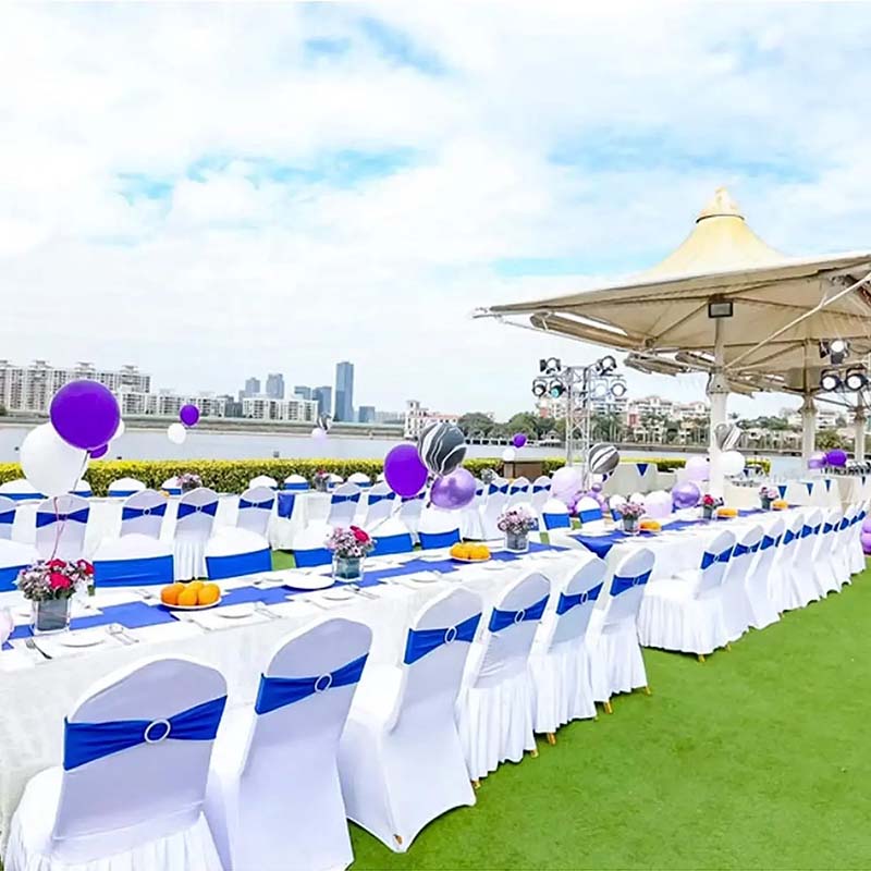 20Pcs Knot Bow Chair Strap Cover Band Ribbons Chair Tie Backs for Party Banquet Decor Wedding Decoration Elastic Band Buckle Decoration Props Slider