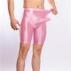 Sexy Männer Satin Glatt Penisring Boxer Gym Leggings U Konvexe Tasche Dessous Shorts Slip Höschen Elastische Hosen Formwäsche
