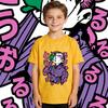 Jojo Vinegar Doppio Anime Print Soft Cotton Kids Boys Girls Casual Short Sleeve T Shirt Daily Wear Summer Top