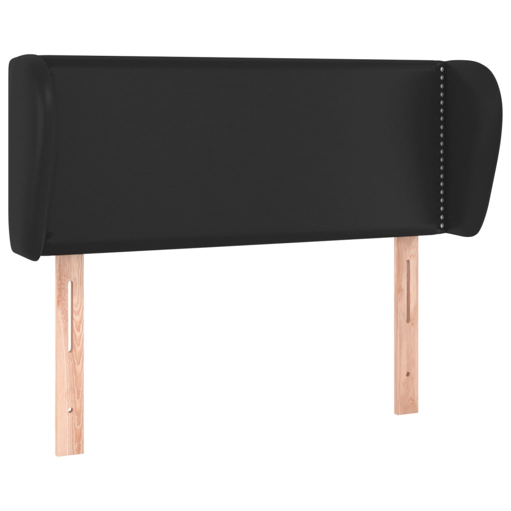 Vidaxl Wingback Headboard, Black, 83X23X78/88 Cm, Faux Leather