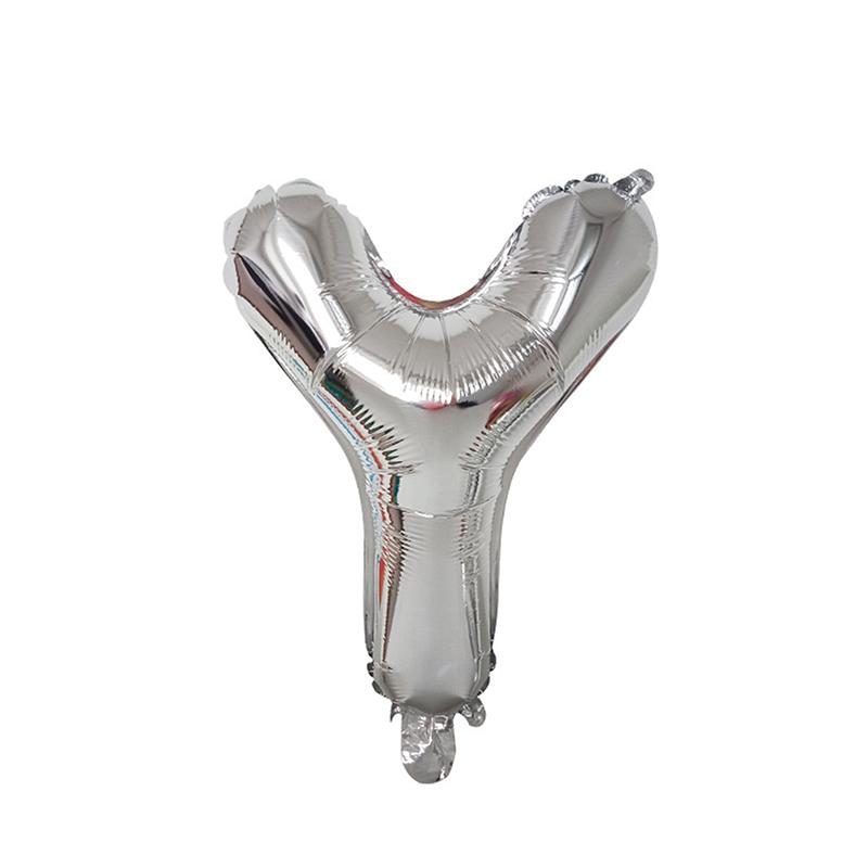 1/26Pcs 16 Inch Alphabet Foil Balloons Silver Aluminum Letter Balloons Reusable Decor Wedding Birthday Party Events