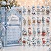 Balcony Hanging Pendant Heritage Acrylic Advent Calendar, Decorative Ornament, Durable Lightweight Christmas Calendar Blind Box for Home Bedroom