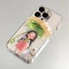 Laughing girl applies to iPhone17promax space phone case Apple 16 transparent 15/14 fine hole X all-inclusive