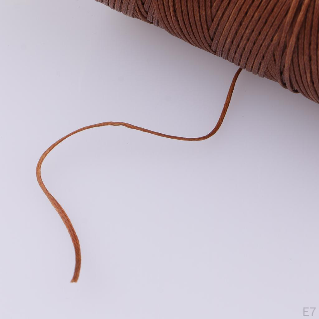 1 0m 1mm Polyester Waxed Thread Flat Cord String Sewing Craft