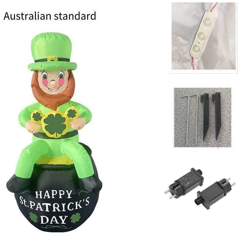 

Stpatricks Day Black Cylinder Old Man Luminescent Gas Model Irish Beer Party EU