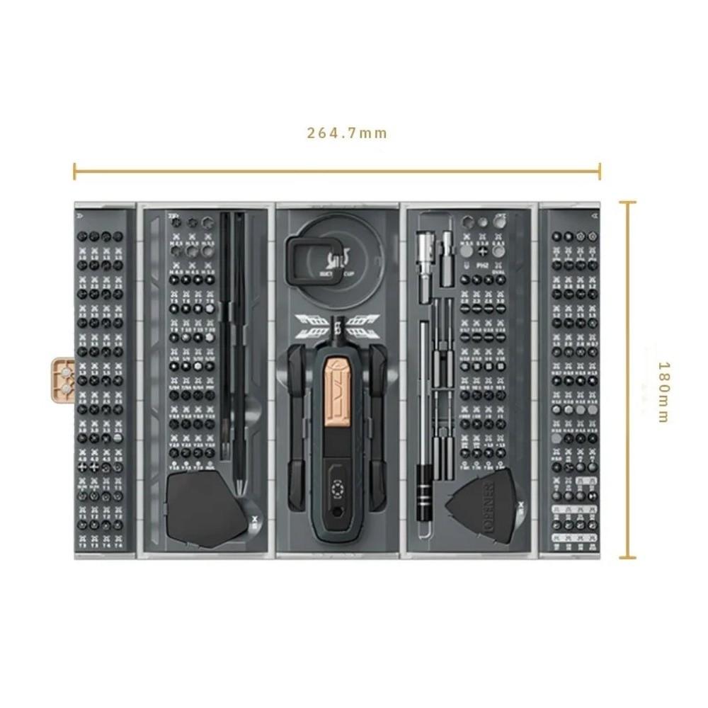 180 in 1 Precision Screwdriver Kit CR-V Magnetic Bits Precision Drill Bits Professional Repair Tools with Storage Box