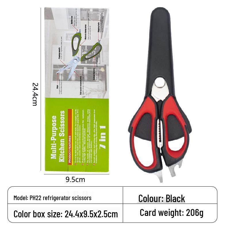 Multifunctional Stainless Steel Kitchen Scissors for Cutting Chicken Bones, Food Prep & More