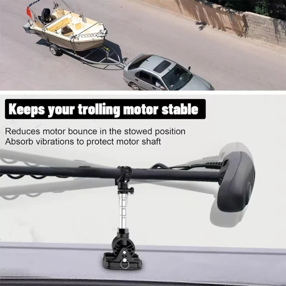 Electric Steer Trolling Motor Stabilizer Securely Mounted Fishing Rod Bracket Marine Use