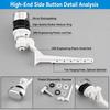 Pull Rod Toilet Tank Handle Side Mount Toilet Trip Lever Flush System Toilet Flush Handle  Bathroom