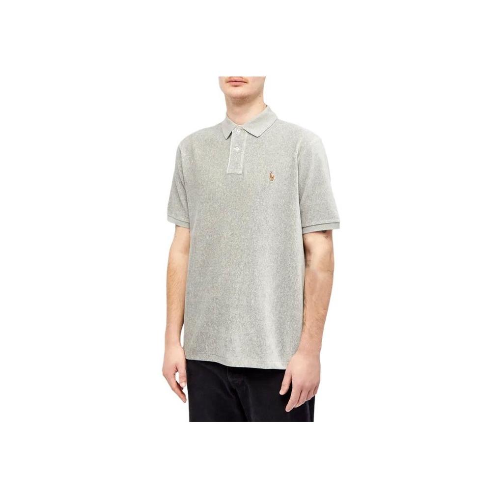 Polo Ralph Lauren Solid Logo Polo Shirt Men tops Gray 710909633-004