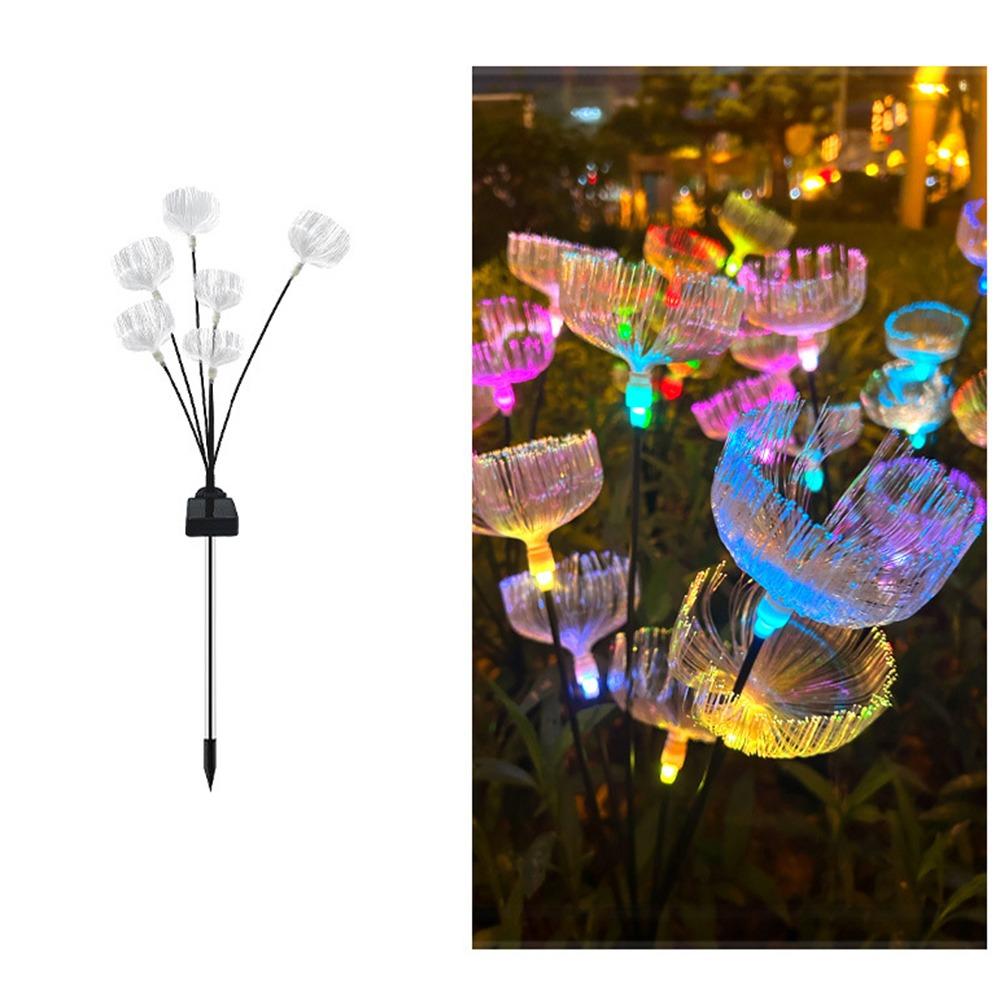 Solar Powered 6 Heads Jellyfish Light Waterproof Landscape Lawn Lamp  Garden Decoration