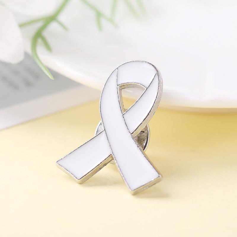 Red Awareness Ribbon Pins Love Care HIV AIDS Pink Ribbon Against Breast Cancer Lapel Badge Multi-coloured Dripping Oil Brooch