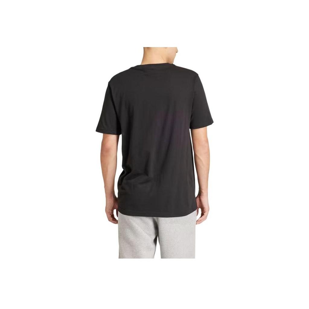Adidas Originals Trefoil Essentials Tee With Solid Color Logo Men Tops Black IR9690