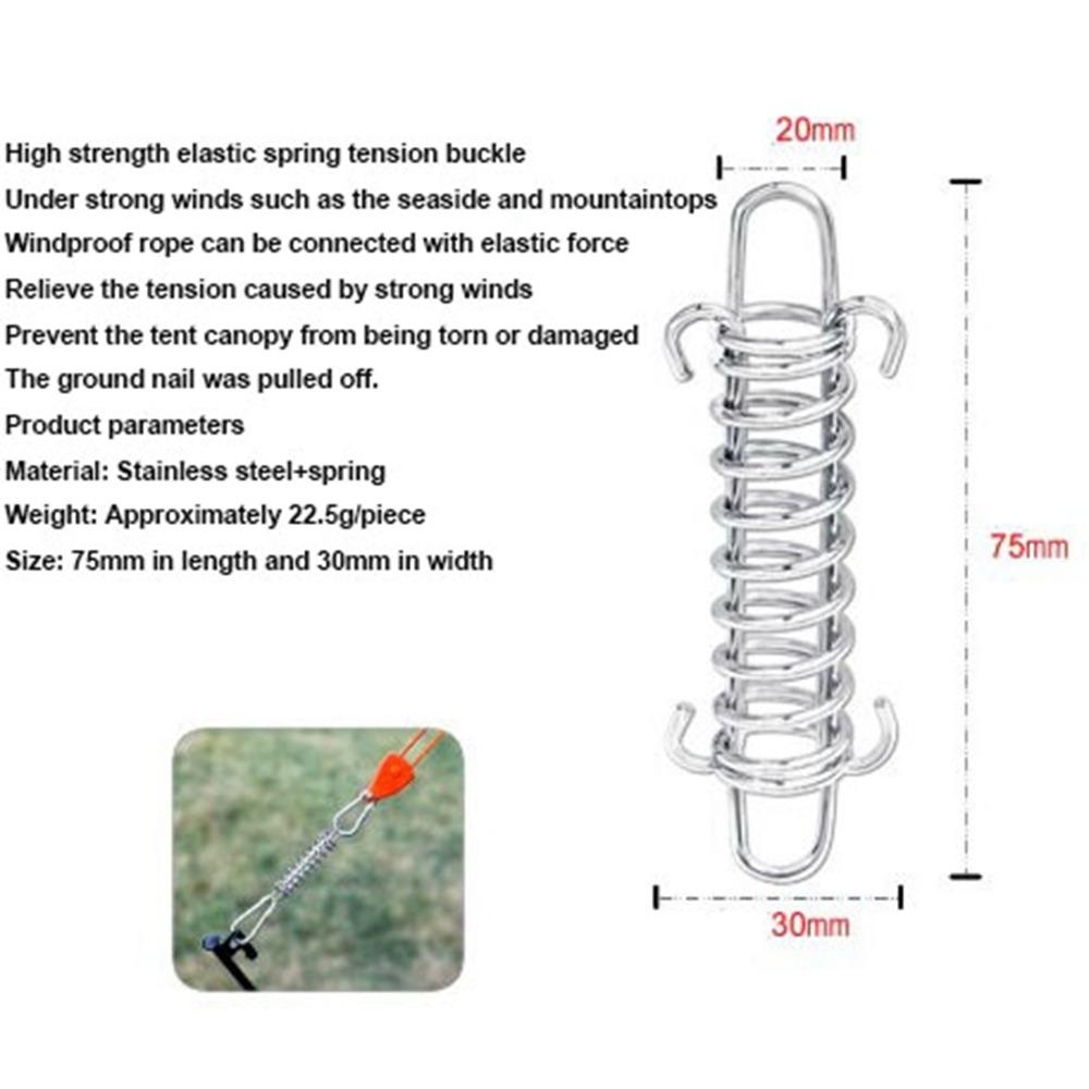 

Stainless steel Tent Wind Rope Multicolors Canopy Windproof Fixing Hook 1